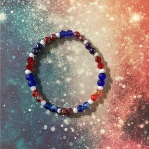 Buffalo Bills–Themed Friendship Bracelet ❤️💙🤍